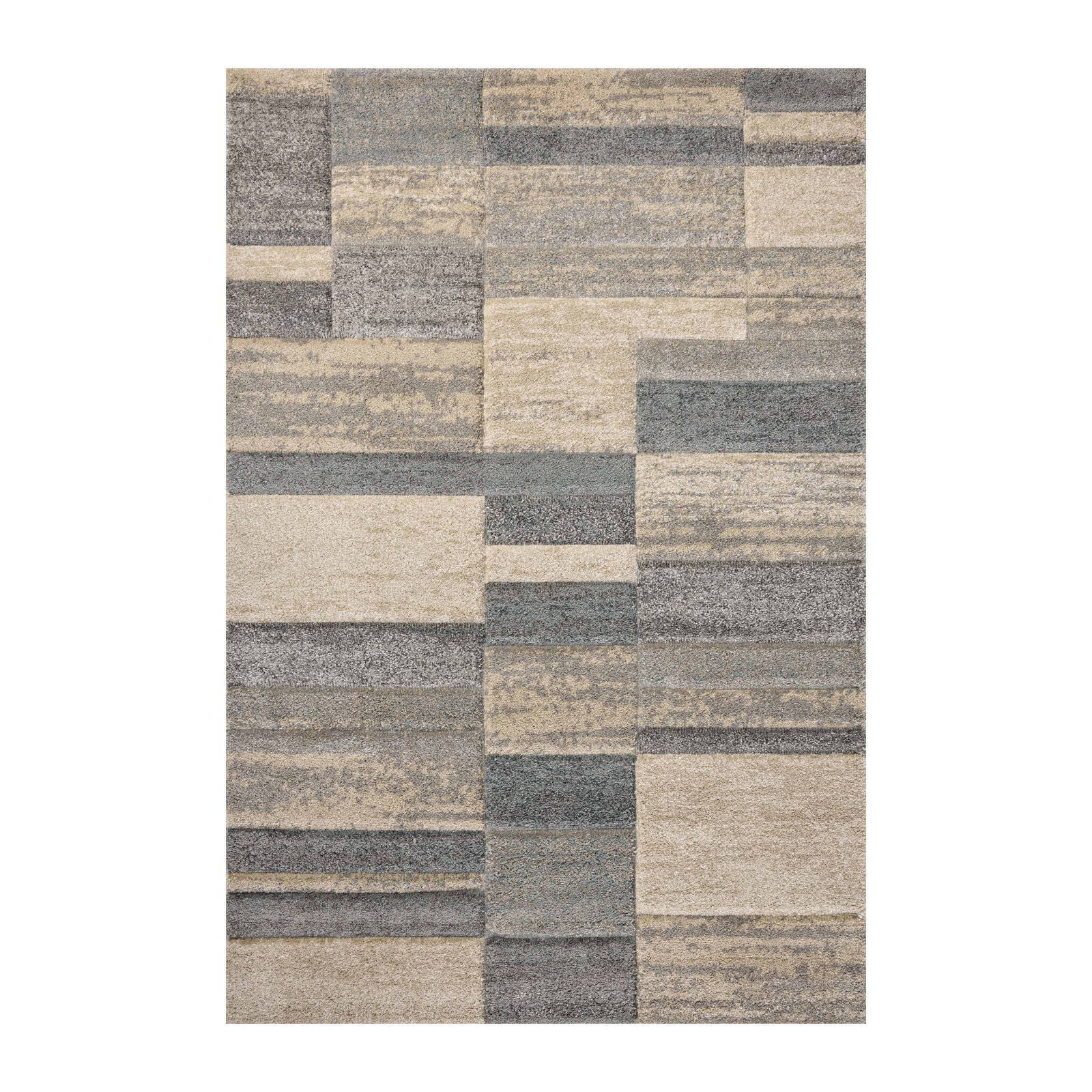Loloi Silas Slate / Sand Rug 0-RUGS-patterned Loloi