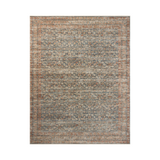 Loloi Heritage Blue / Rust Rug 0-RUGS-patterned Loloi
