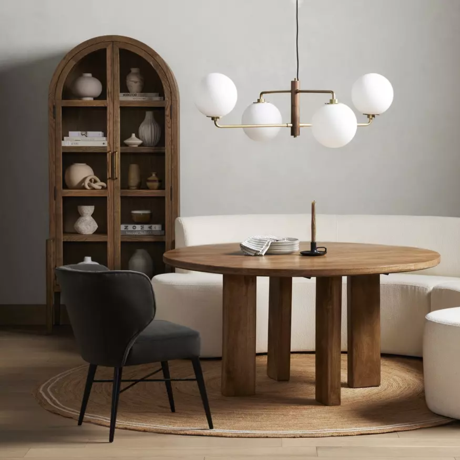 Tulia Cabinet - Solid Oak 7 - FURNITURE - bookcase/cabinet Four Hands