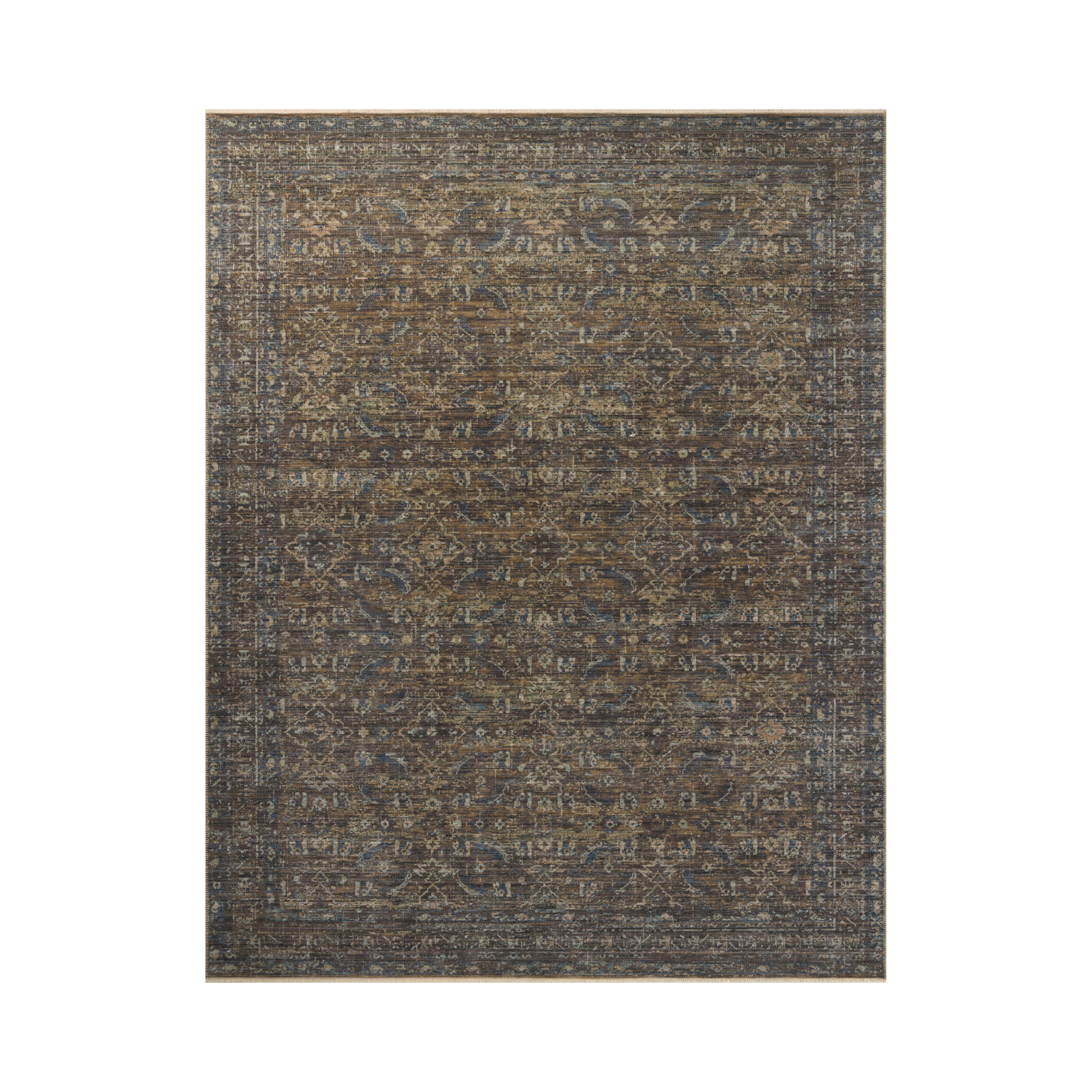 Loloi Heritage Lagoon / Tobacco Rug 0-RUGS-patterned Loloi