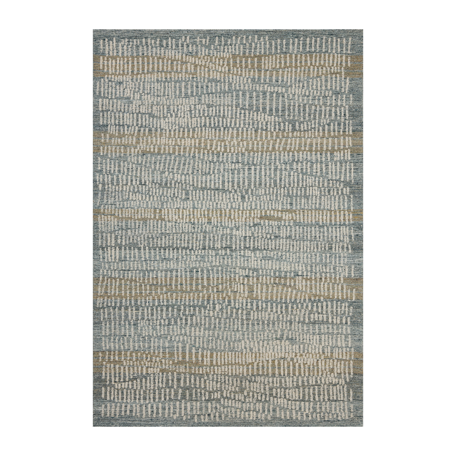 Loloi Elias Ocean / Oatmeal Rug 1- RUGS - wool Loloi
