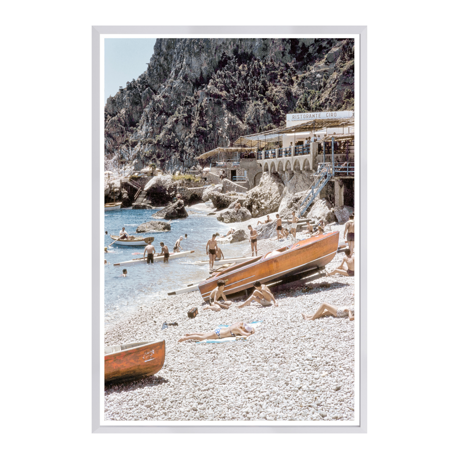 FLOOR MODEL - "1959 Capri I" by Toni Frissell Framed Art Print - 21" x 31" IN STORE - sale art Celadon Art