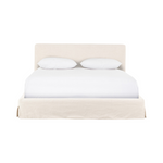 Allen Slipcover Bed Beds Four Hands Queen Brussels Natural