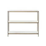 Kyren Small Console Table Console Tables Four Hands Antique Brass