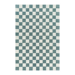 Brooks Checkered Teal Rug 0-RUGS - wool Surya