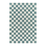 Brooks Checkered Teal Rug 0-RUGS - wool Surya