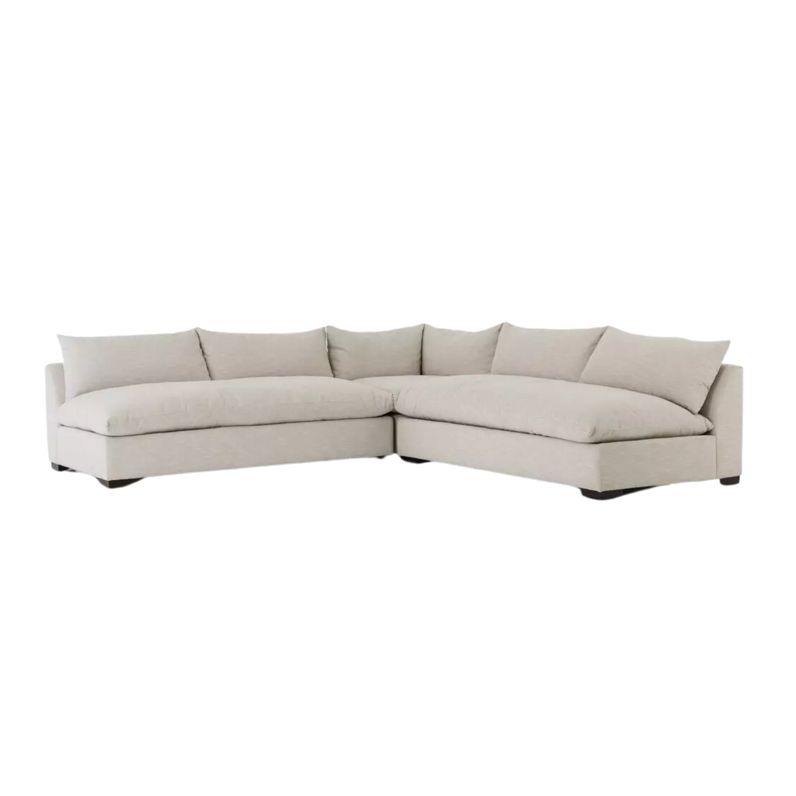Grace 3-Piece Sectional 2 - FURNITURE - sectional Four Hands Ashby Oatmeal