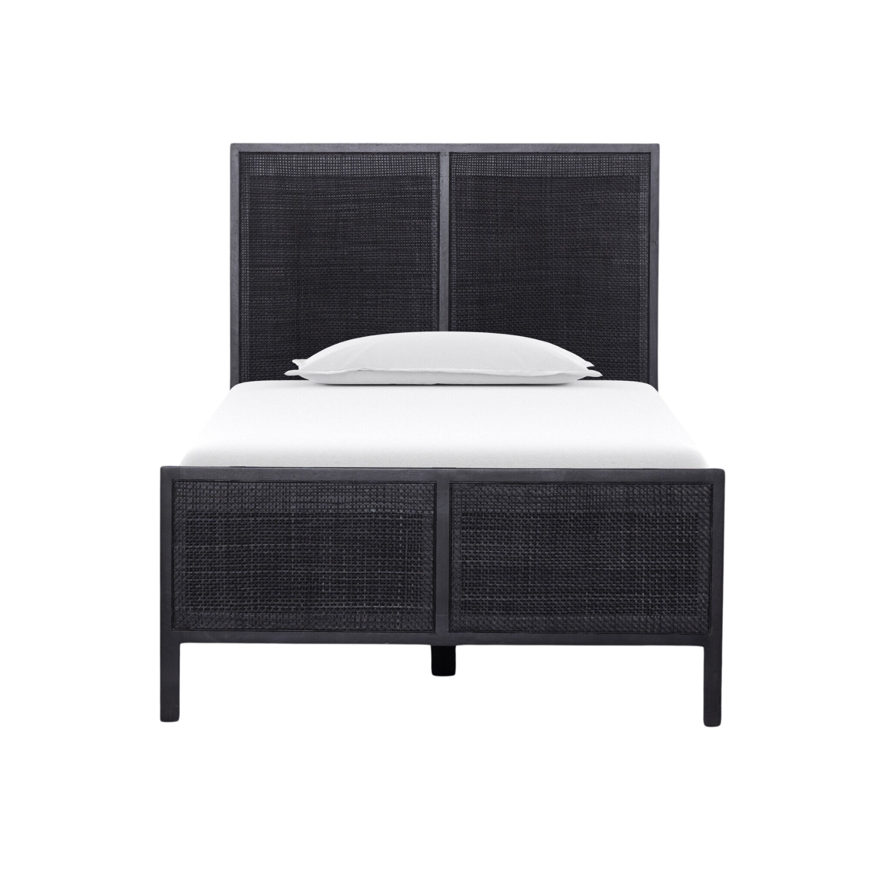 Sylvie Bed Beds Four Hands Twin Black Wash