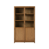 Marianne Panel and Glass Cabinet FURNITURE - Cabinet Four Hands