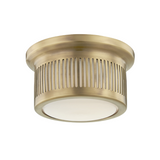 Bangor Flush Mount Flush Mount Hudson Valley Lighting Aged Brass