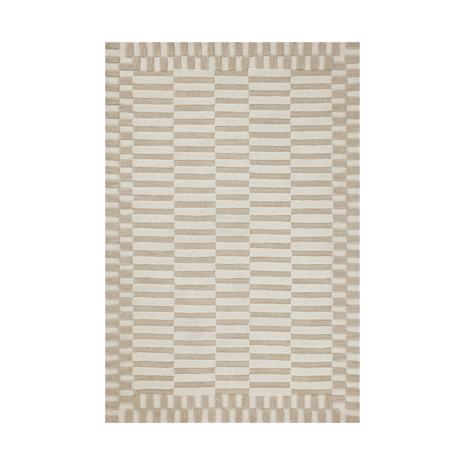 Chris Loves Julia x Loloi Bradley Ivory / Beige Rug 0-RUGS-wool Loloi