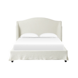 Mary Slipcover Bed 13 - FURNITURE - bed Four Hands Queen Broadway Mist