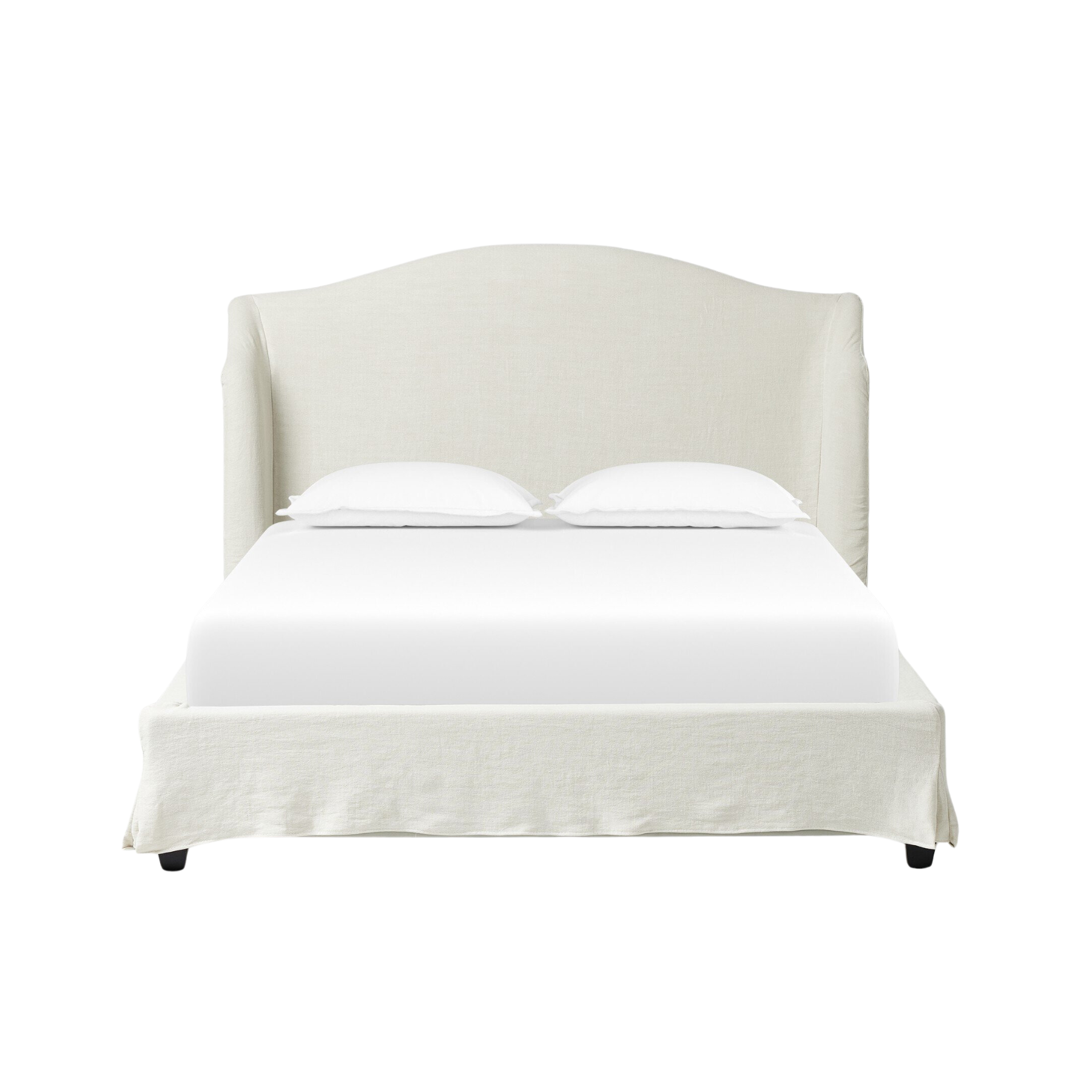 Mary Slipcover Bed 13 - FURNITURE - bed Four Hands Queen Broadway Mist