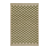 Willa Green Checkerboard Rug 0-rugs-wool Momeni