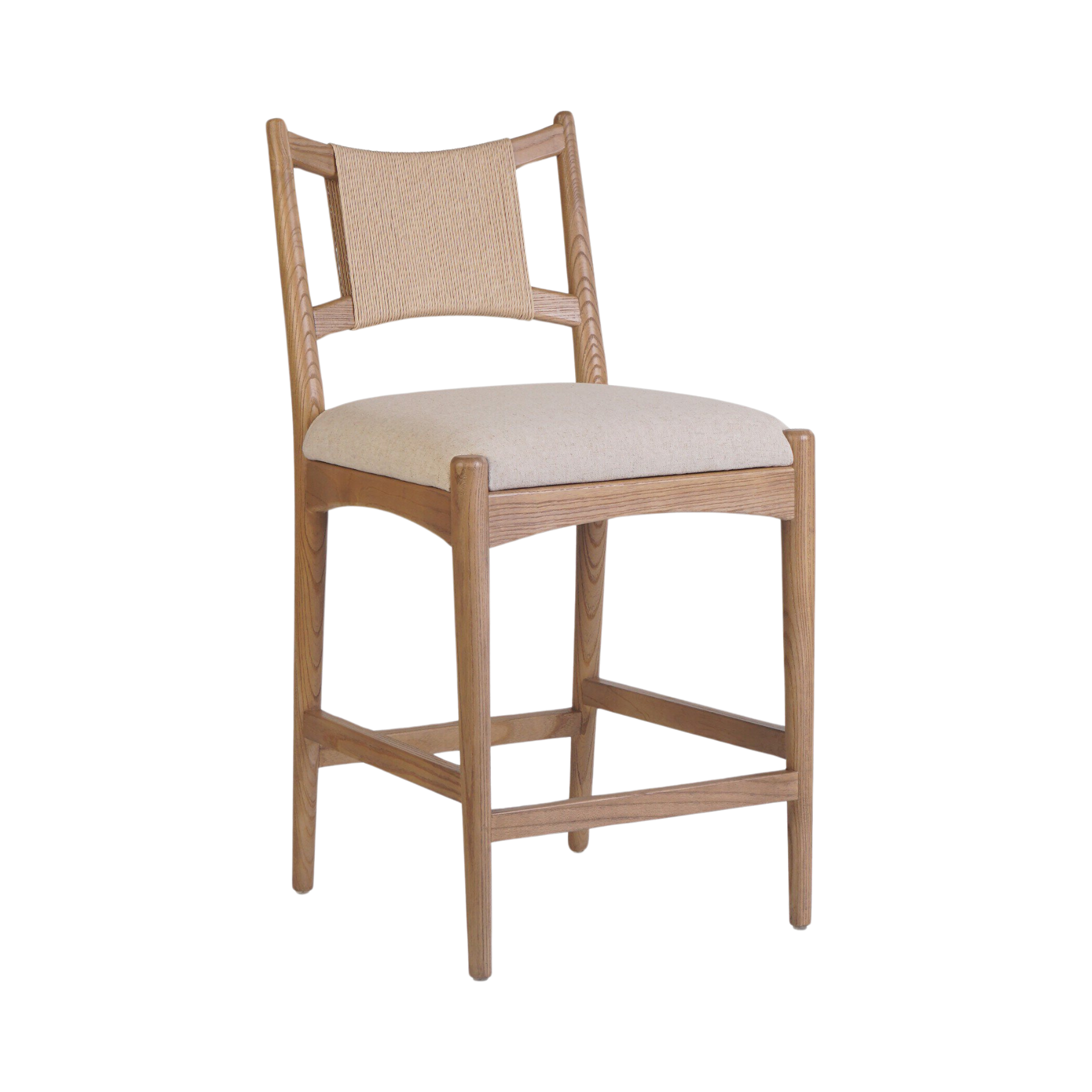 Hayden Counter Stool FURNITURE - bar/counter stool Four Hands Natural Nettlewood