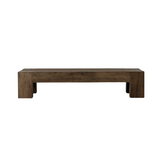 Amos Rectangular Coffee Table 4 - a - FURNITURE - Coffee Table Four Hands Ebony Oak