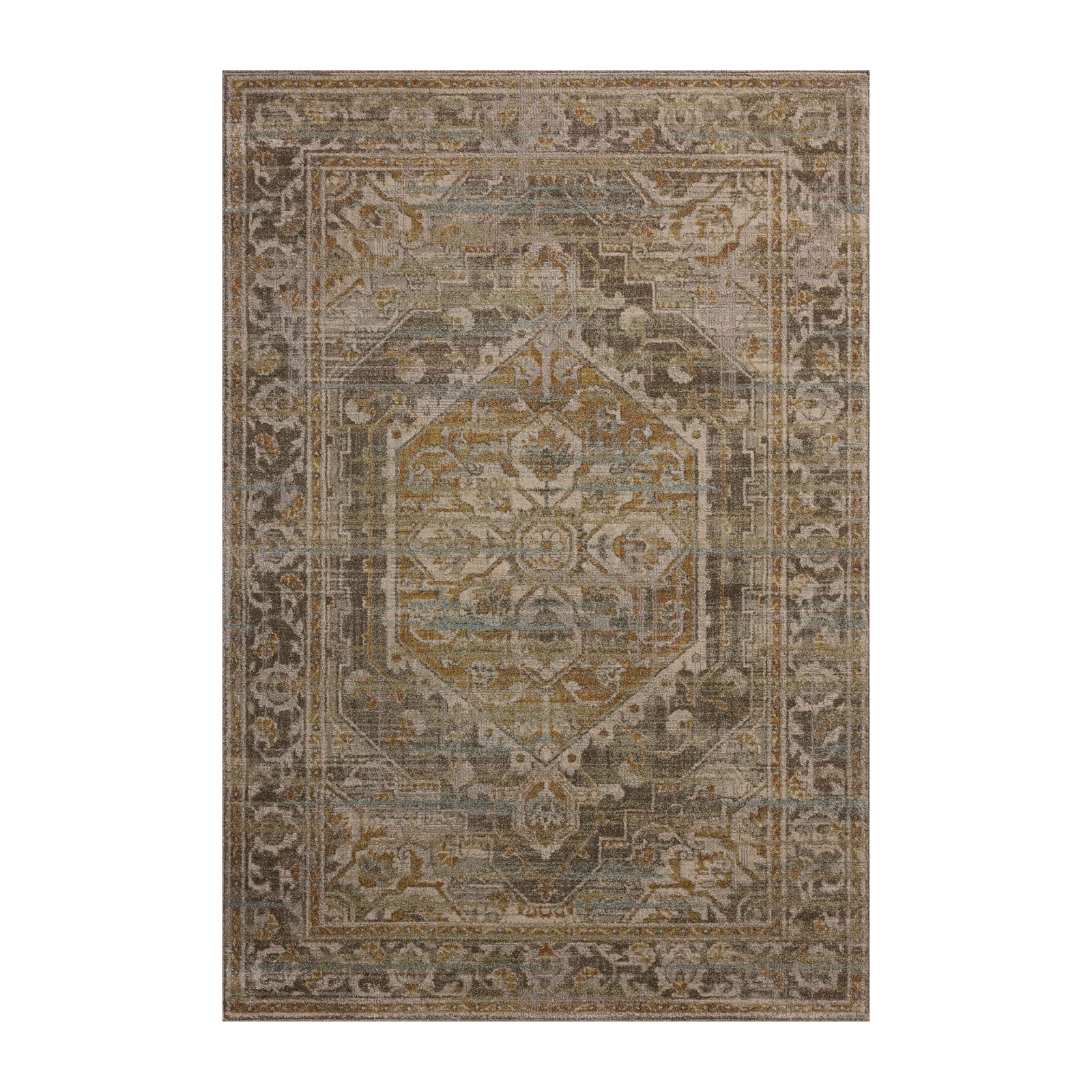 Magnolia Home by Joanna Gaines x Loloi Mona Bark / Sunrise Rug 0-RUGS-jute Loloi