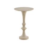 Pascal End Table 4 - a - FURNITURE - accent table Four Hands Cream Marble