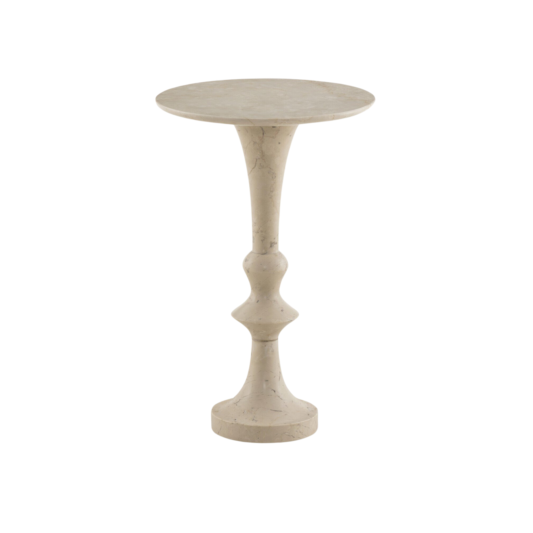 Pascal End Table 4 - a - FURNITURE - accent table Four Hands Cream Marble