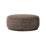 Sinclair Large Round Ottoman Ottomans Four Hands Ivan Granite
