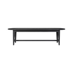 Abelio Dining Table 9 - a - FURNITURE - dining tables Four Hands Black Pine 110"