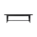 Abelio Dining Table 9 - a - FURNITURE - dining tables Four Hands Black Pine 110"