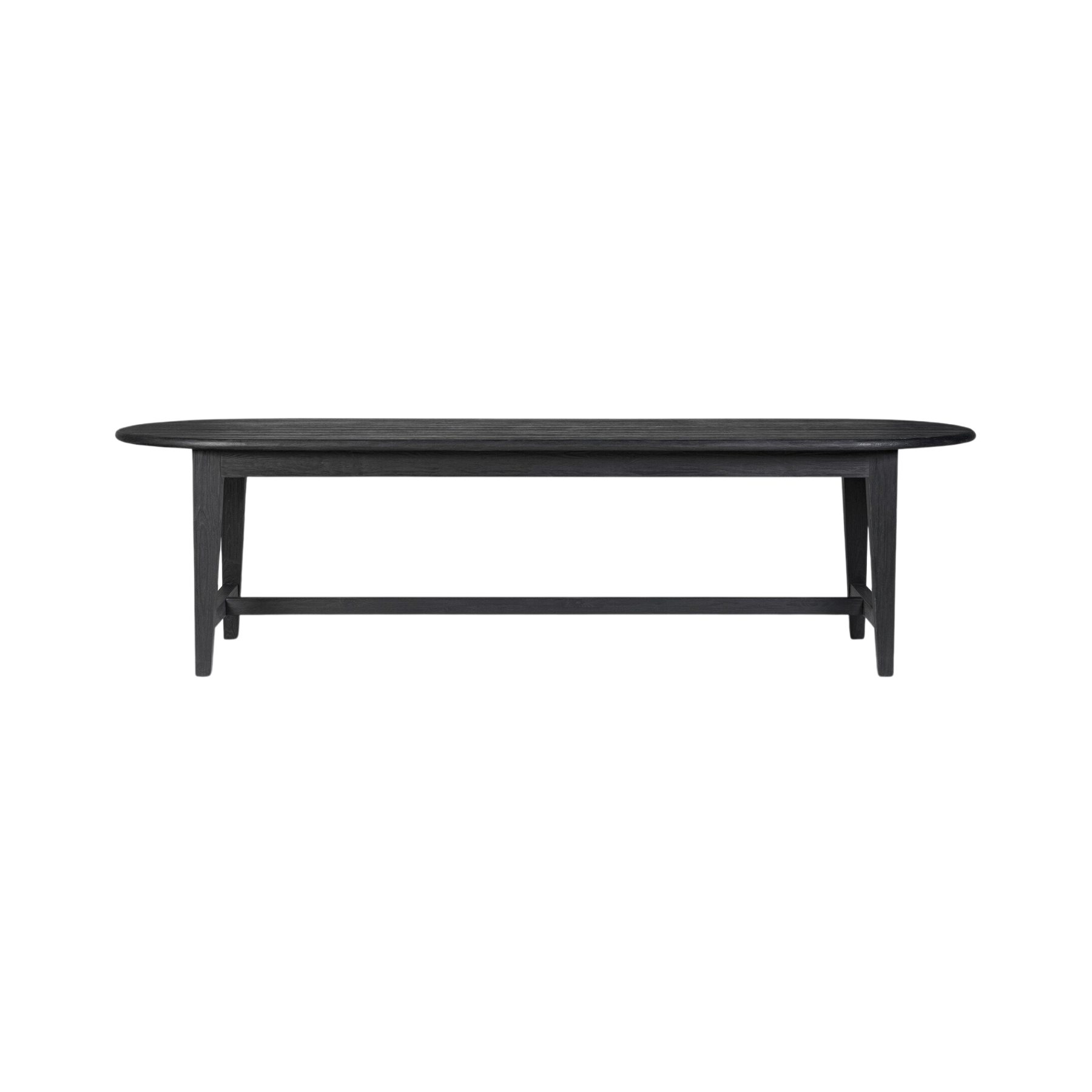 Abelio Dining Table 9 - a - FURNITURE - dining tables Four Hands Black Pine 110"