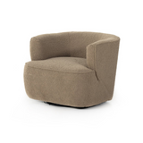 Mila Swivel Chair Four Hands Sheepskin Camel