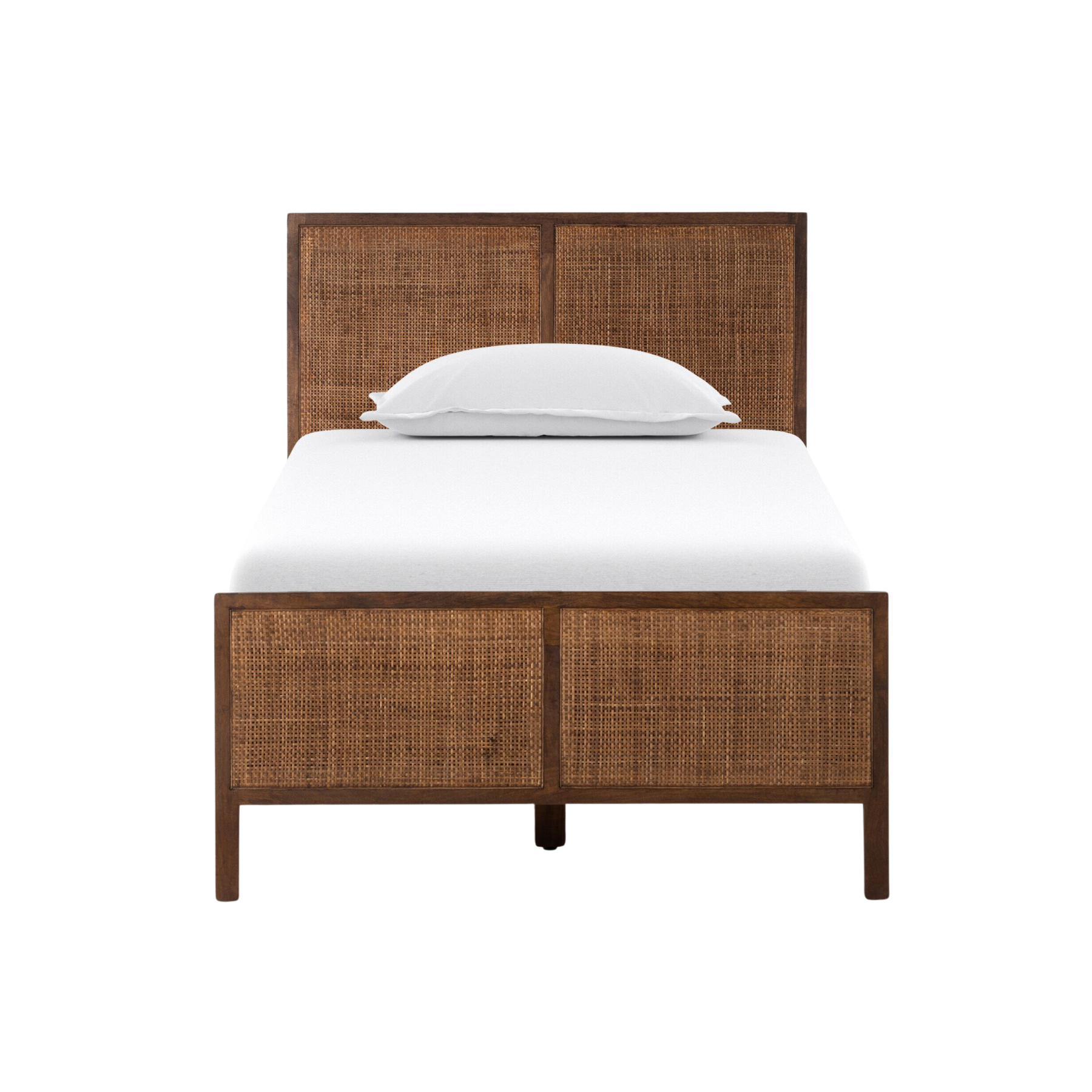 Sylvie Bed Beds Four Hands Twin Brown Wash