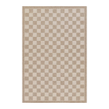 Sablebrook Taupe Checkered Rug 5-Rugs - indoor/outdoor Momeni