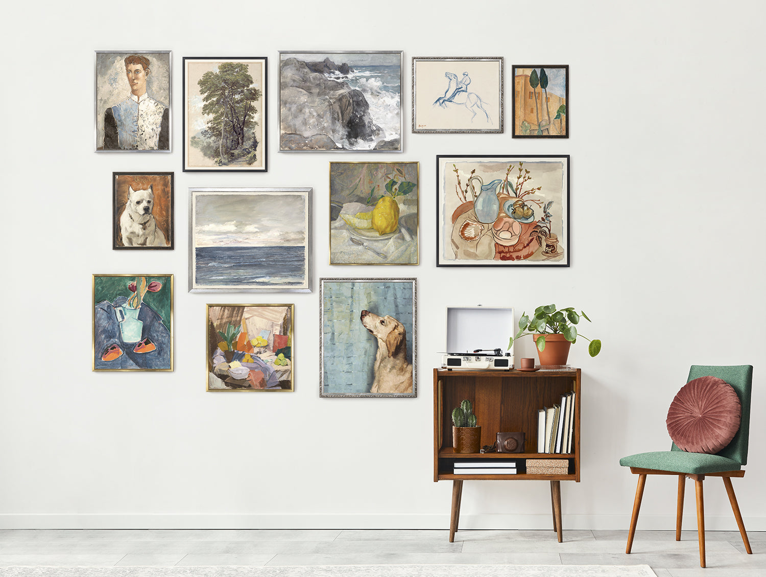 "Lemon and Melon" Framed Art Print ARTWORK - framed print Celadon Art