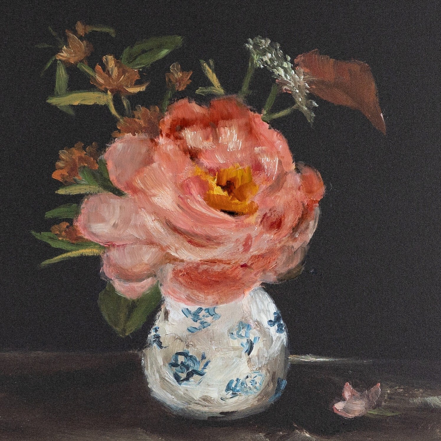 "Pink Peony" by Shaina Page ARTWORK - framed print Four Hands