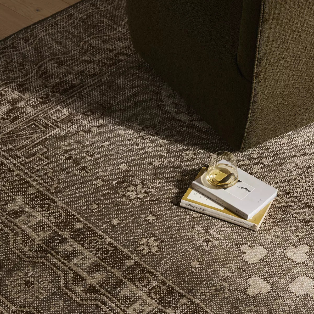 Cortara Olive Rug RUGS - wool Four Hands