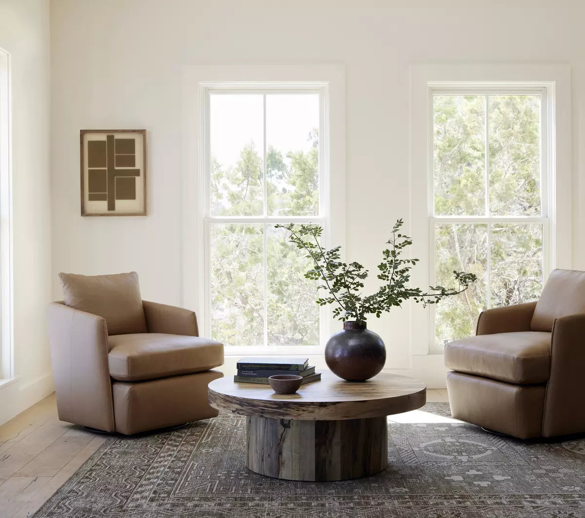 Cortara Olive Rug RUGS - wool Four Hands