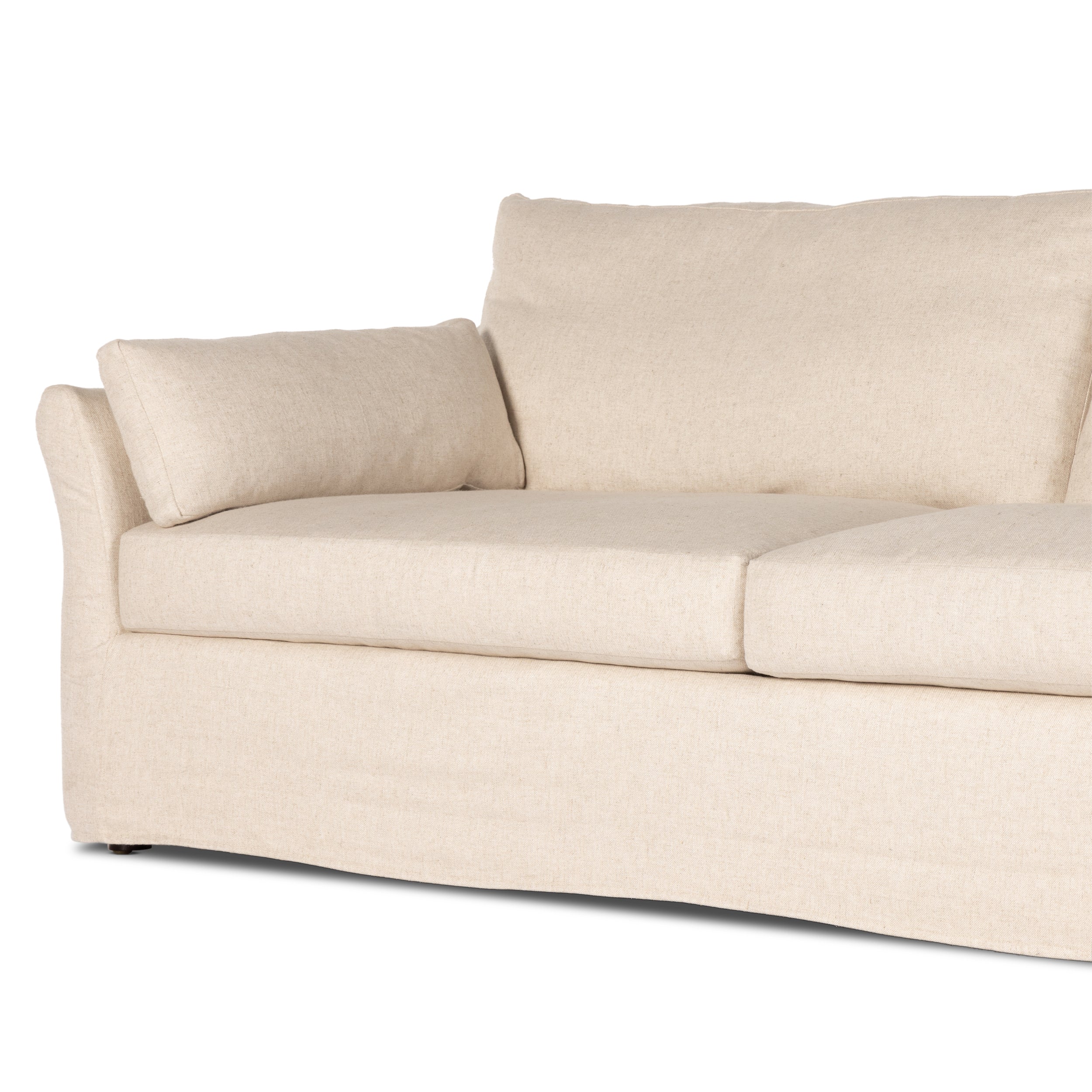 Delino 97" Slipcover Sofa 1 - a - FURNITURE - sofa Four Hands
