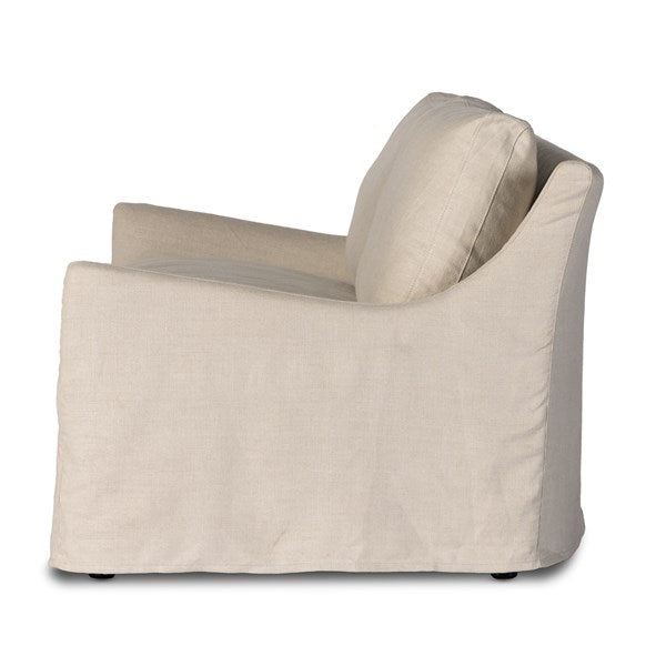 Monty 94" Slipcover Sofa - Natural 1 - FURNITURE - sofa Four Hands