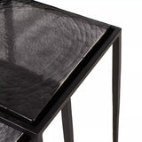 Drew Nesting Tables 5 - c - FURNITURE - accent table - metal Four Hands