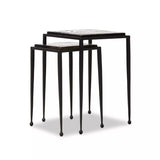 Drew Nesting Tables 5 - c - FURNITURE - accent table - metal Four Hands