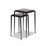 Drew Nesting Tables 5 - c - FURNITURE - accent table - metal Four Hands