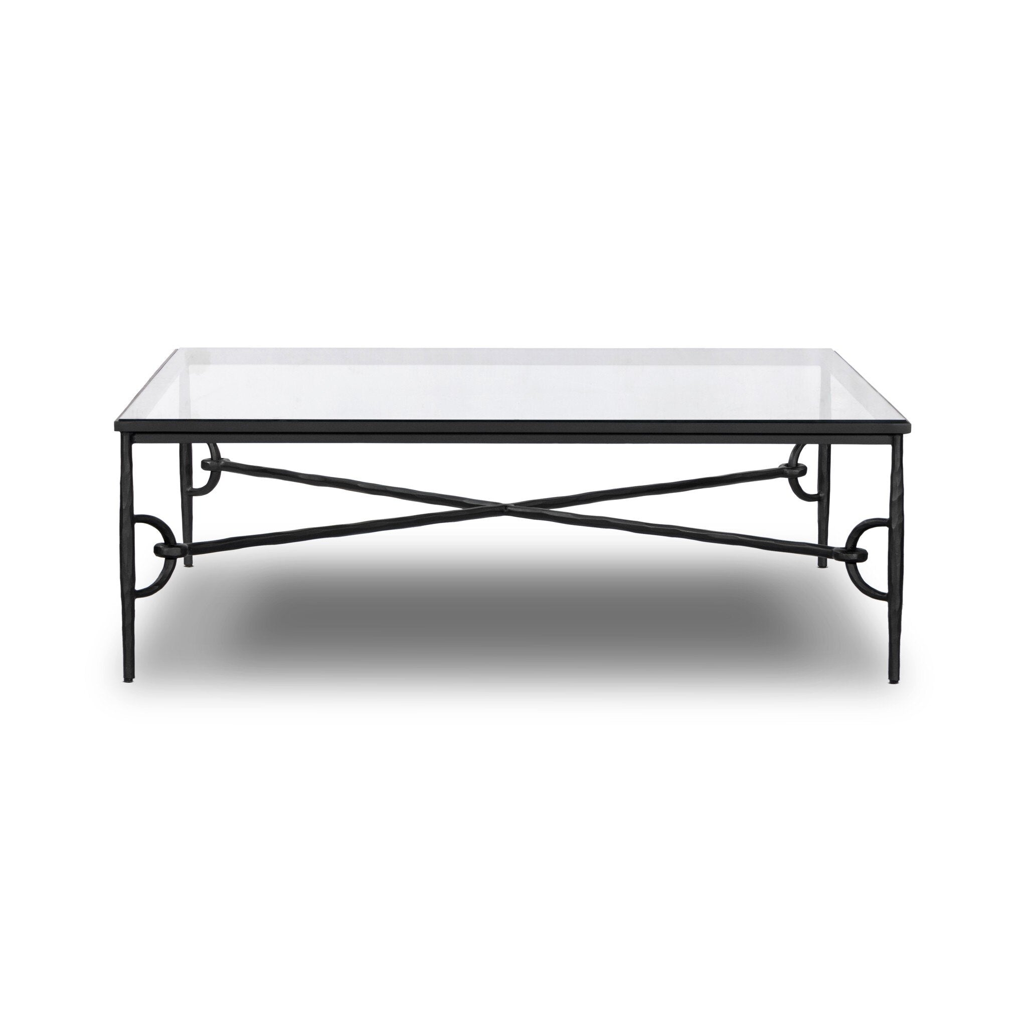 Babylon Coffee Table FURNITURE - coffee table Four Hands Tempered Glass