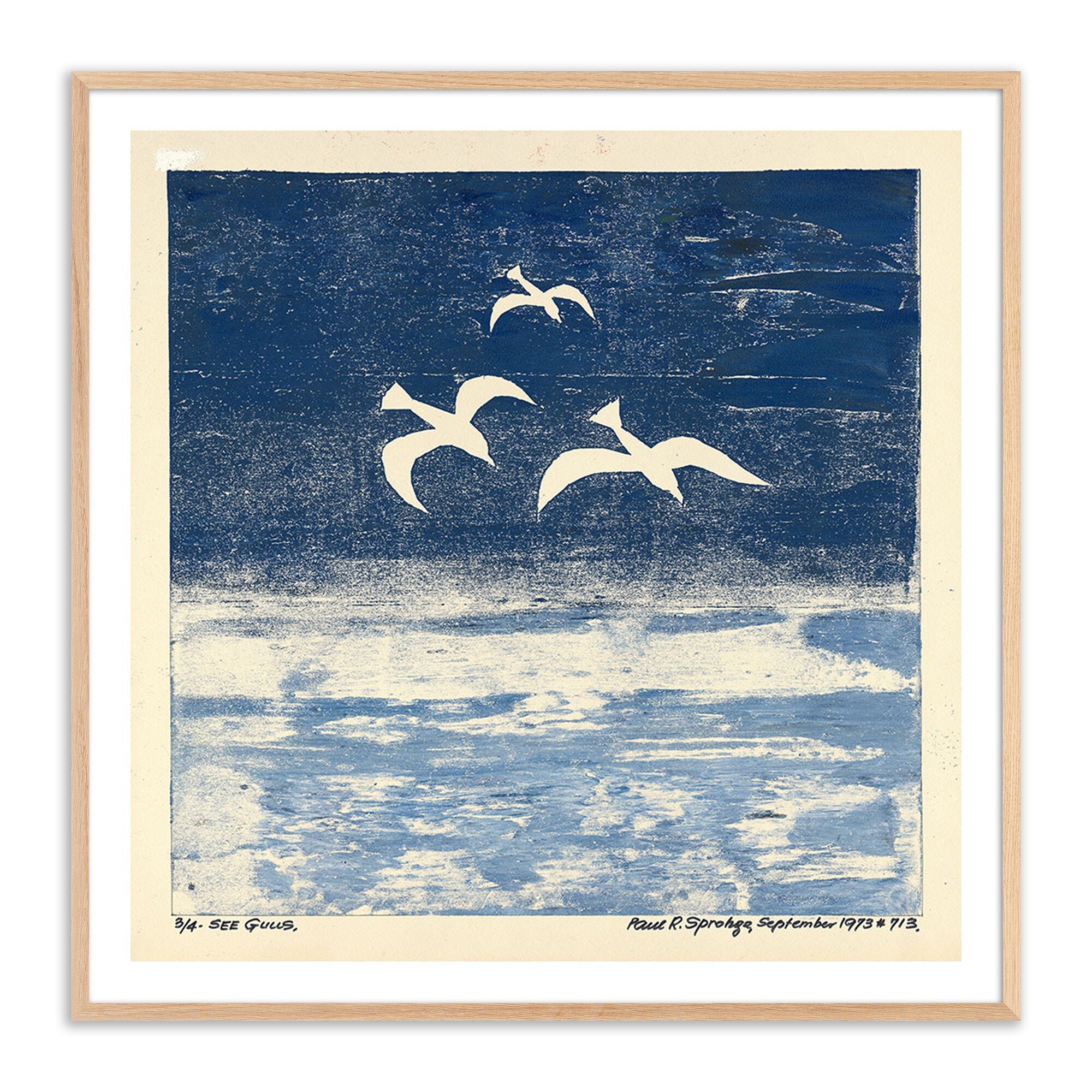 "See Gulls" by Pepi Sprohge ARTWORK - framed print Four Hands