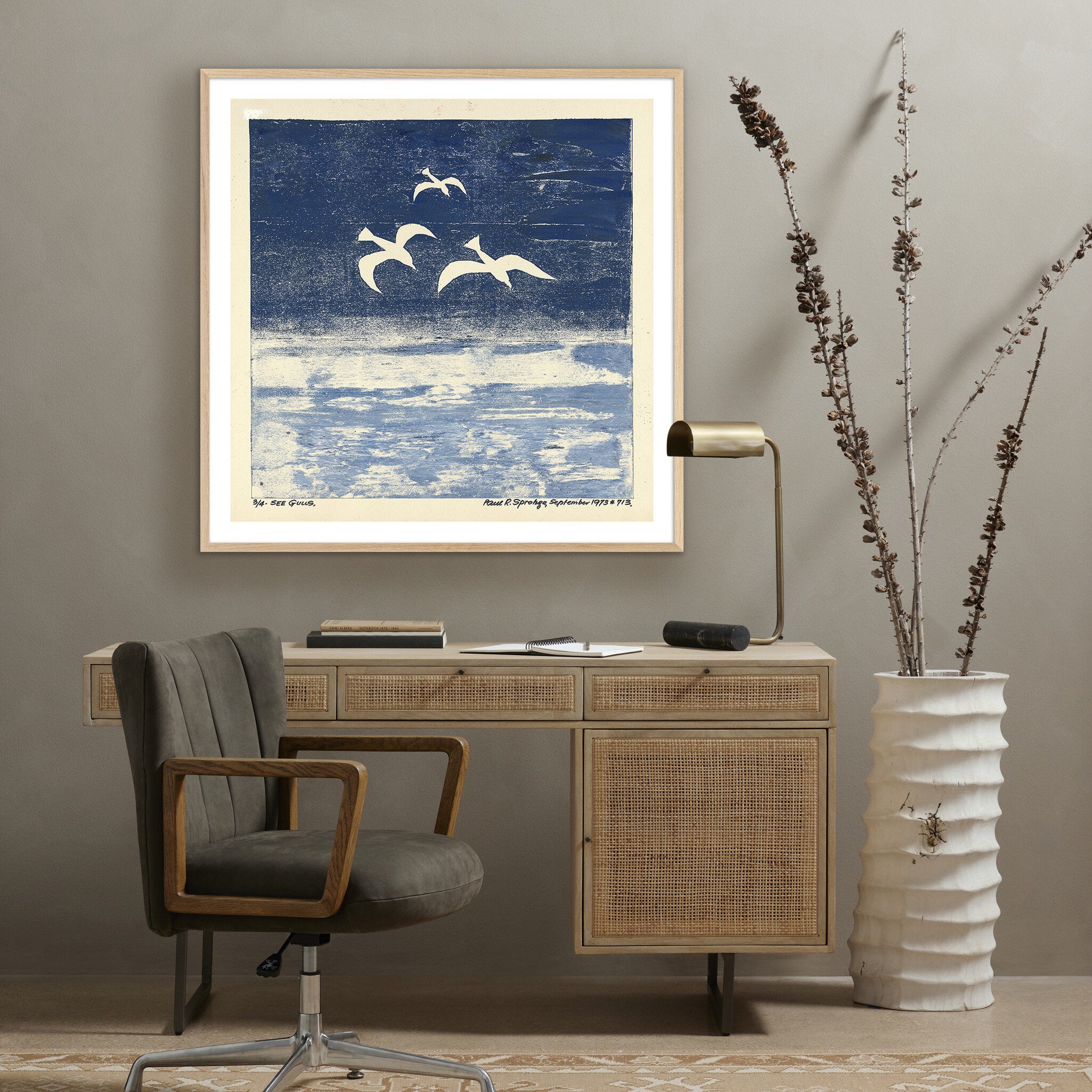 "See Gulls" by Pepi Sprohge ARTWORK - framed print Four Hands