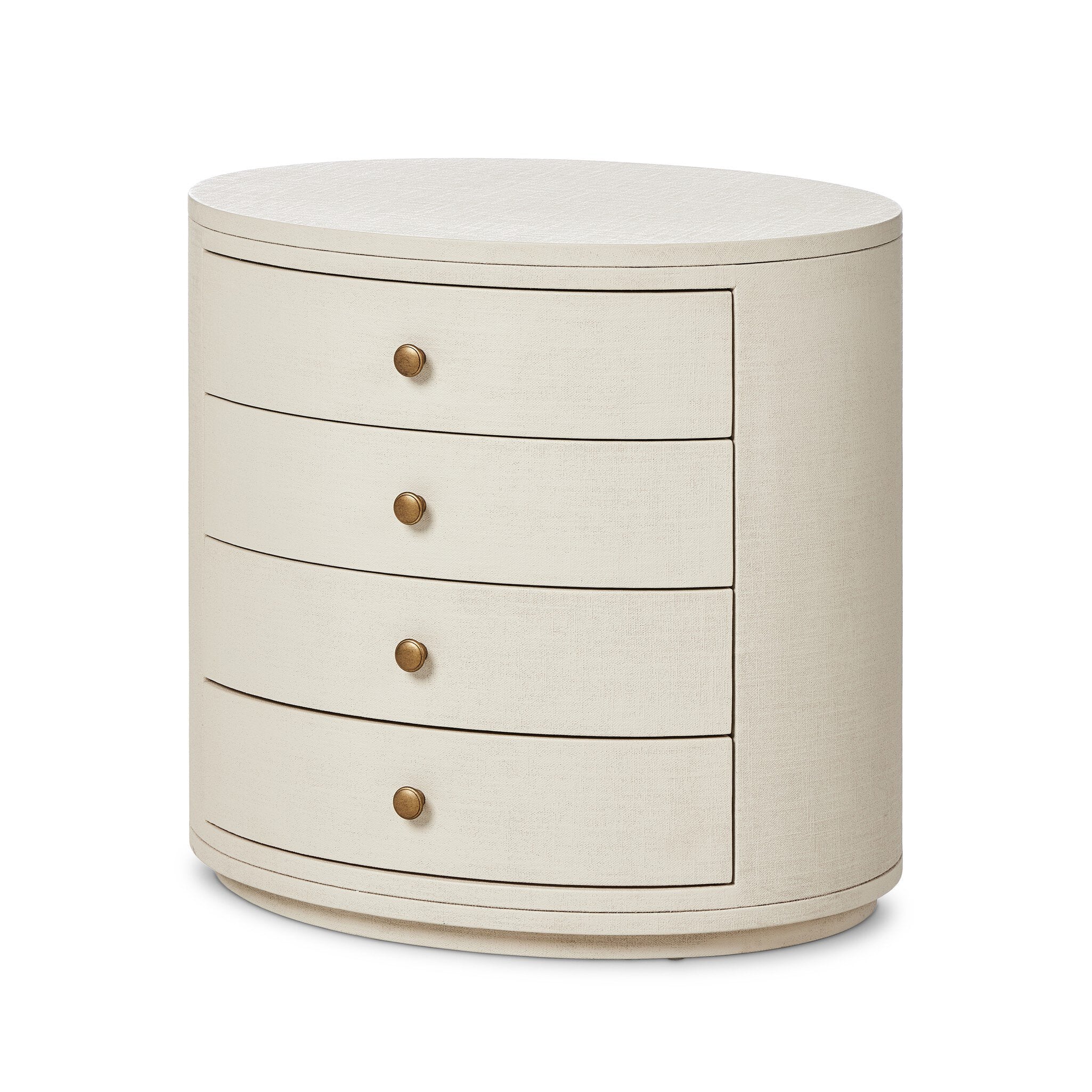 Amelia Oval Nightstand FURNITURE - nightstand Four Hands