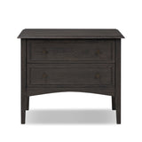 Maggie Nightstand FURNITURE - nightstand Four Hands Smoked Black Oak Veneer