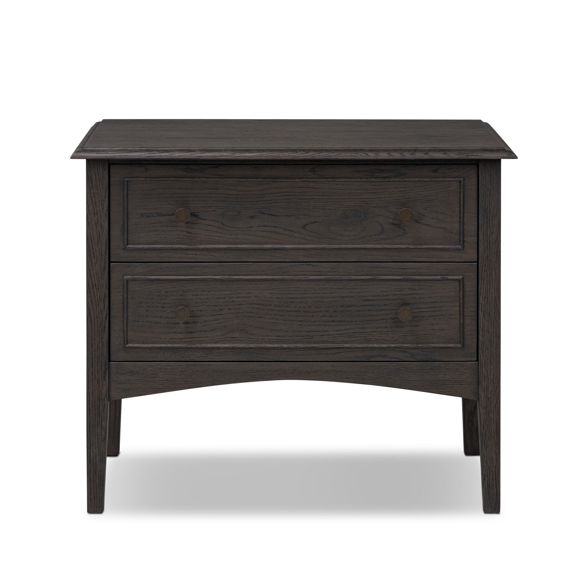 Maggie Nightstand FURNITURE - nightstand Four Hands Smoked Black Oak Veneer