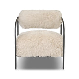 Fenn Chair FURNITURE - chair Four Hands Champagne Mongolian Fur
