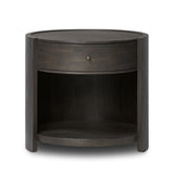 Bode Nightstand FURNITURE - nightstand Four Hands Smoked Black Veneer
