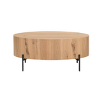 Emmanuel Drum Coffee Table 4 - b - FURNITURE - coffee table - round Four Hands