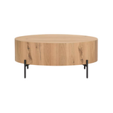 Emmanuel Drum Coffee Table 4 - b - FURNITURE - coffee table - round Four Hands