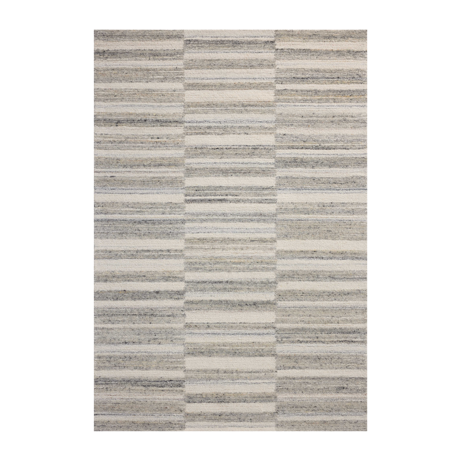 Magnolia Home by Joanna Gaines x Loloi Rae Stone / Ivory Rug 0-RUGS-wool Loloi